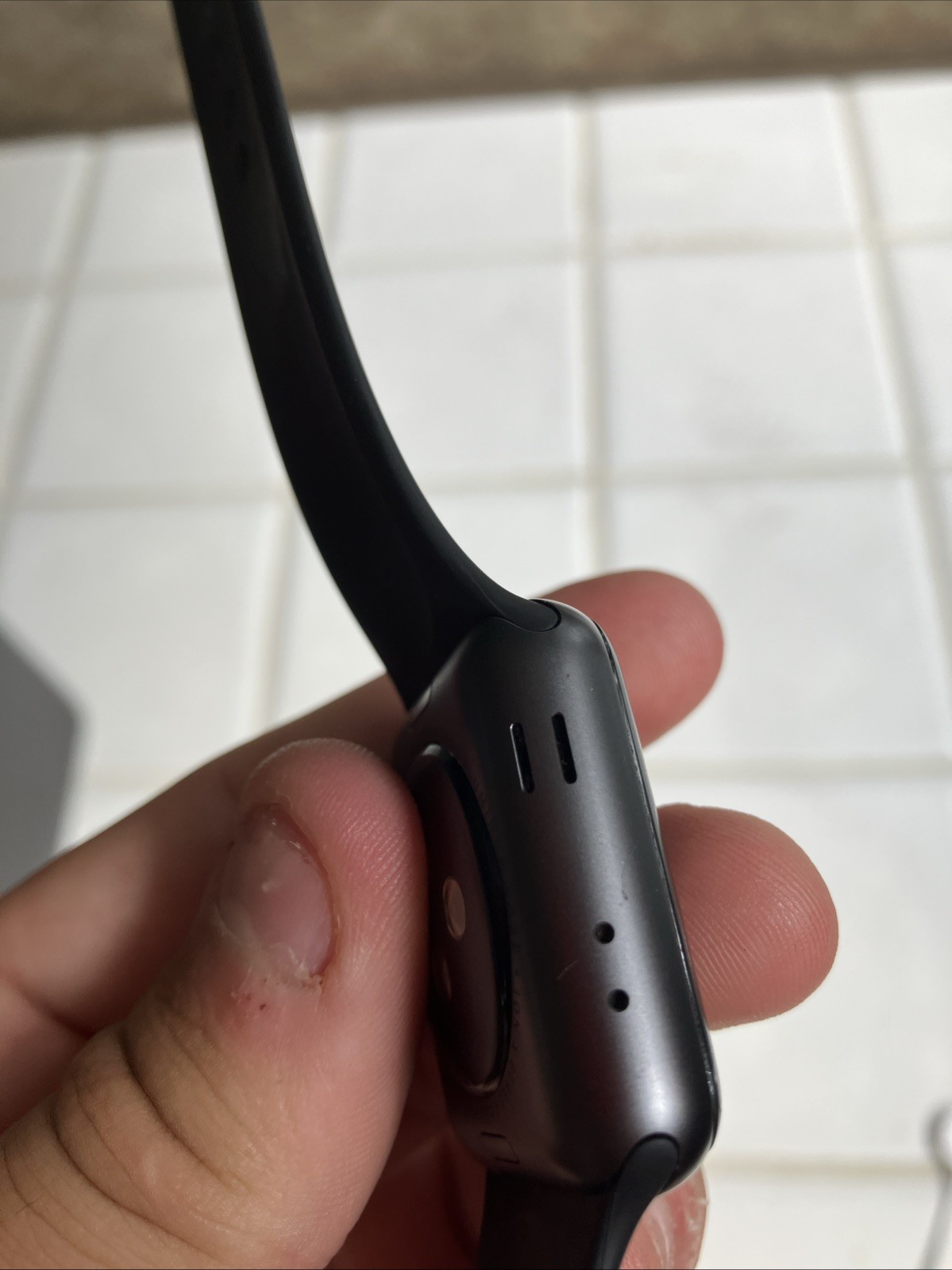 Apple Watch SE 40mm Space Gray Aluminum Case with Black Sport Band M/L
