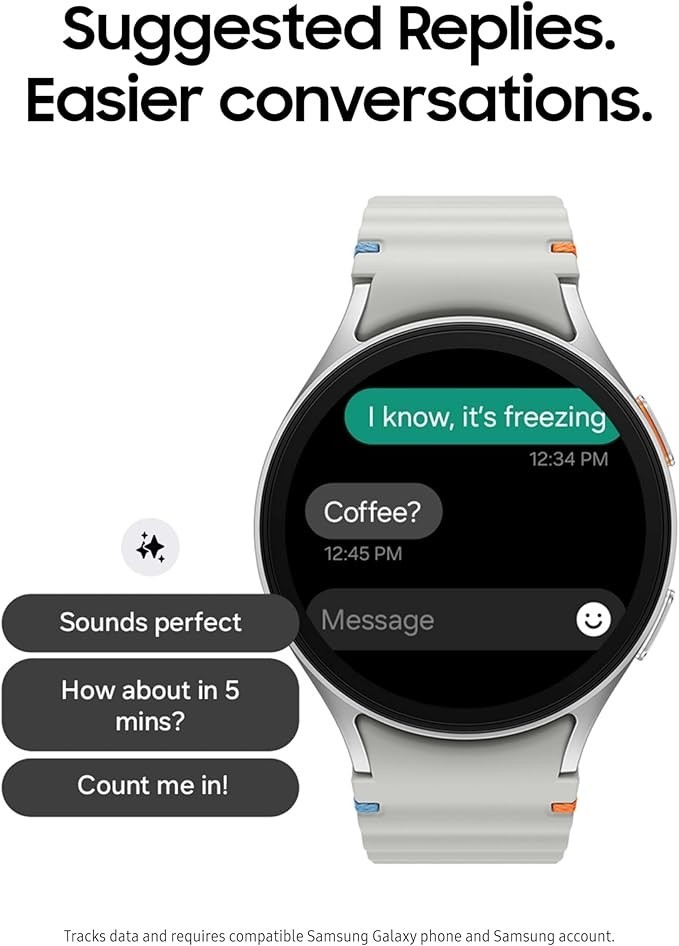 Samsung Galaxy Watch 7 40mm Bluetooth AI Smartwatch w/Energy Score Wellness Tps
