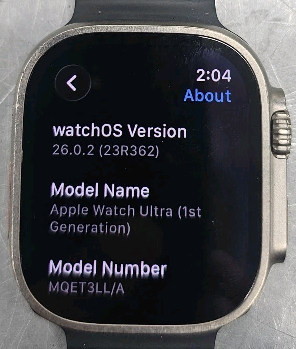 Apple Watch Ultra MQET3LL/A 49mm Titanium GPS + Cellular, Unlocked, 89% Battery