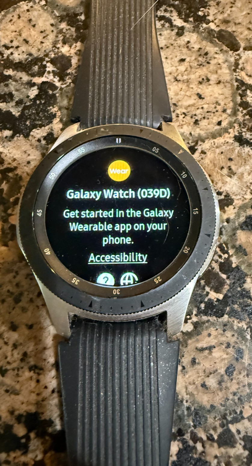 Samsung Galaxy Watch SM-R800 AMOLED Smartwatch 46mm Stainless Steel – Black