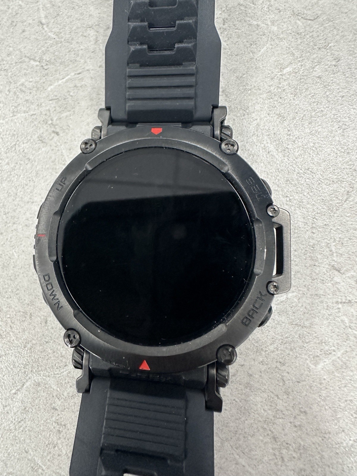 Amazfit T-Rex Ultra 47mm Tactical GPS Smartwatch Black Orange 10ATM + Chargers