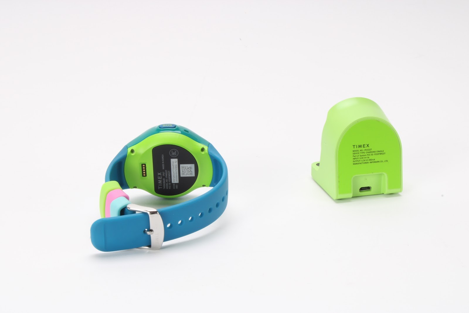 Timex IFW522T FamilyConnect Smartwatch For Kids With Power Supply and Base
