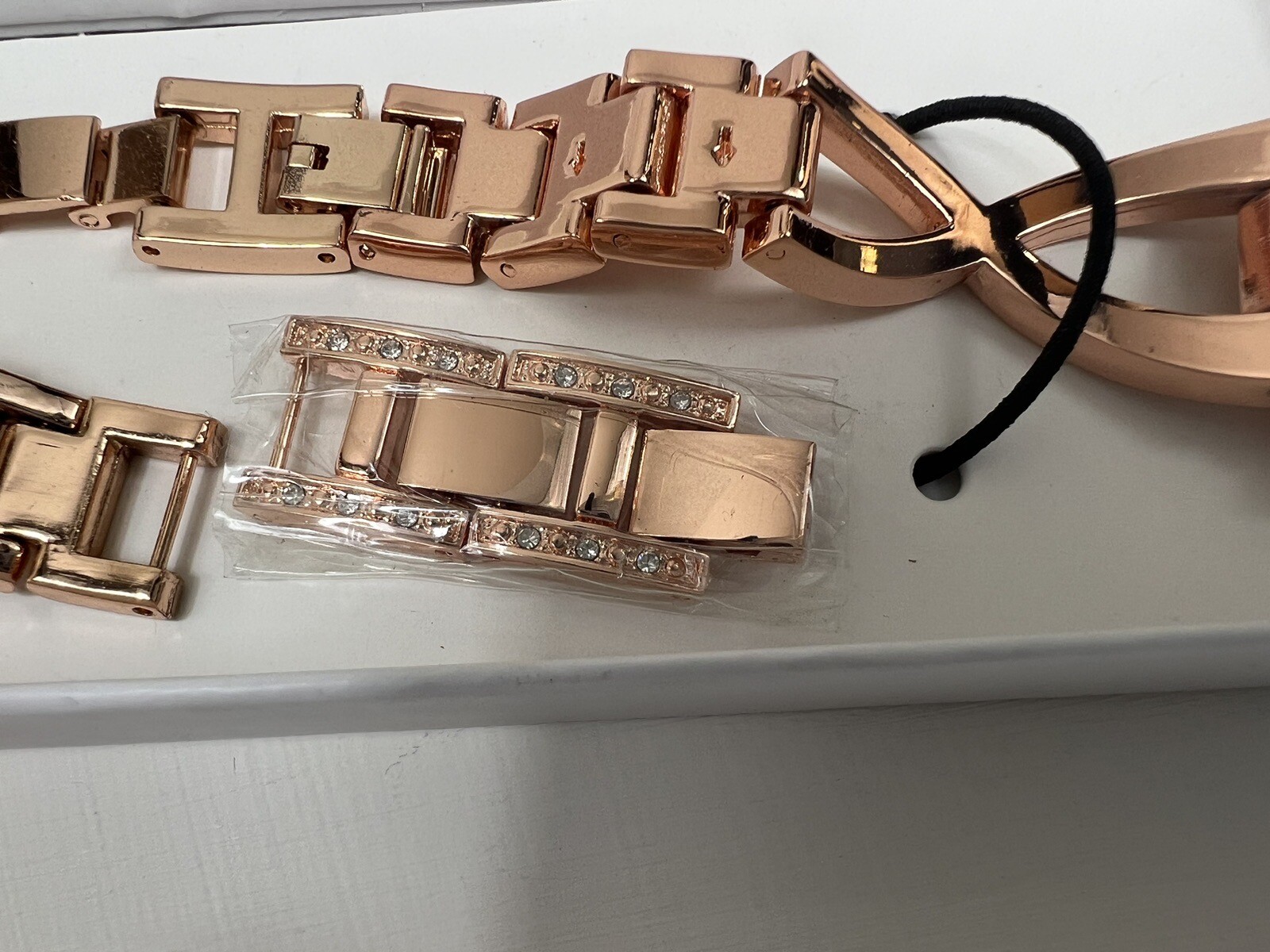 JF Dragon Smart Watch Bands Luxury Edition Rose Gold Crystal Rhinestones Glam