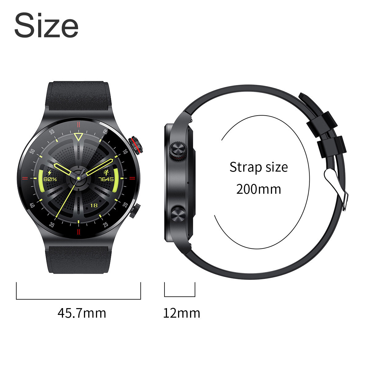 Bluetooth Talking Smart Watch NFC New Waterproof HD Screen For Android IOS Syste
