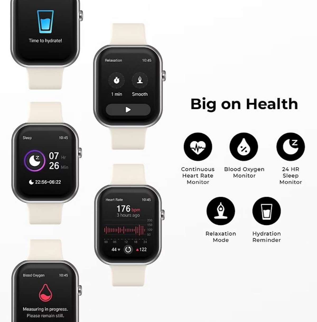 iTouch Air 5 Smartwatch Silver Blue TA5L08-B05 – Latest 2026 Model