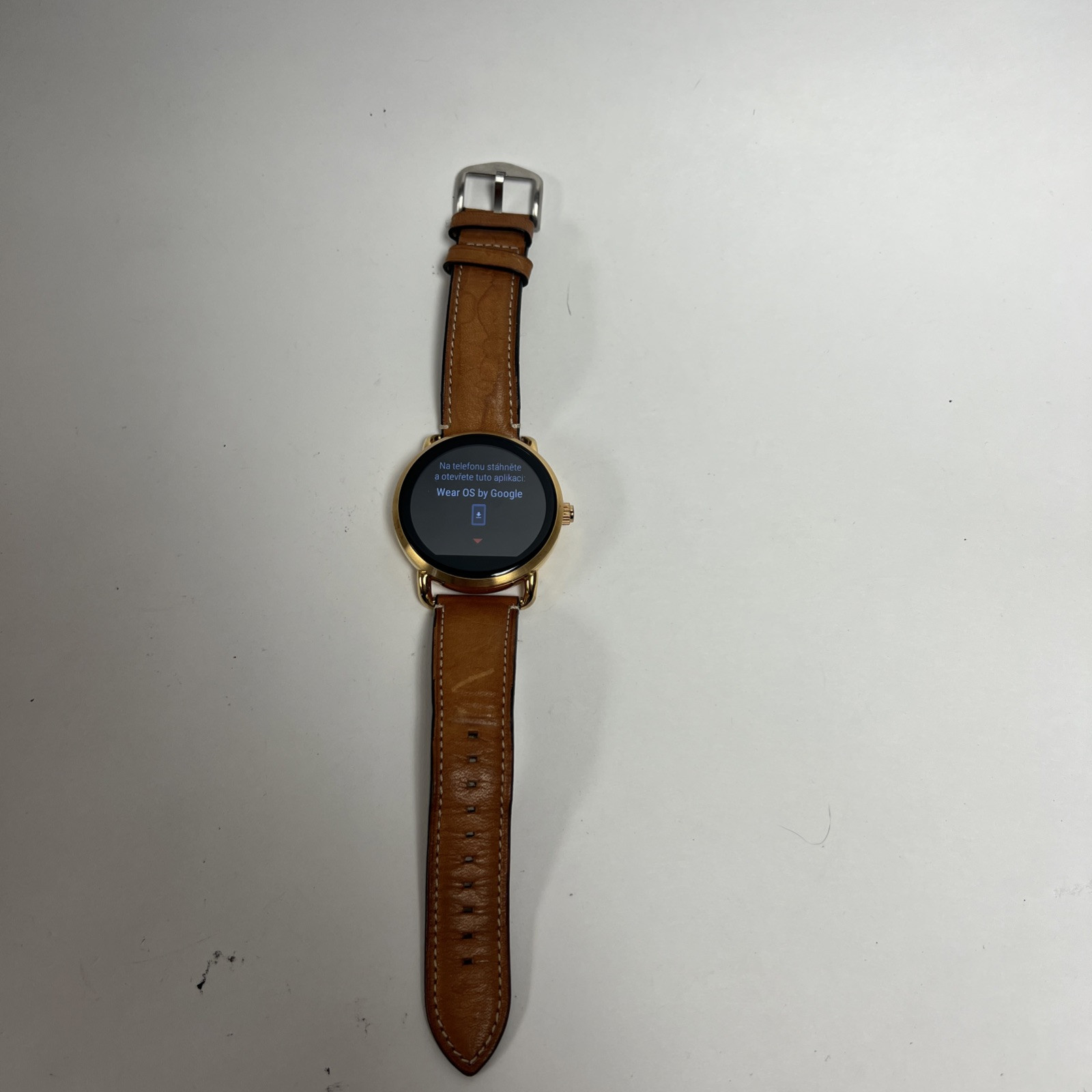 Fossil Q Gen. 2 Wander 45mm Smartwatch Rose Gold-tone Leather Band FTW2102 Read