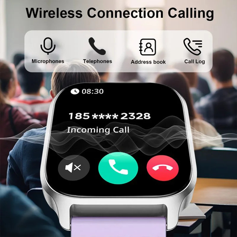 Smart Watch Fitness Tracker 2.01″ | Bluetooth Call, IP68, 123 Sports Modes