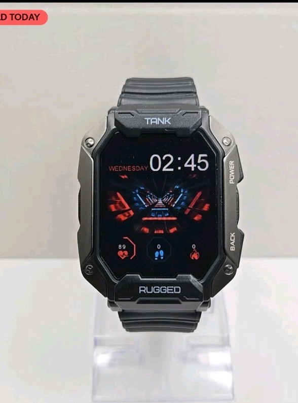 Kospet Tank M1 Pro Rugged Smartwatch Black 5ATM IP69K Fitness Tracker Watch Mens