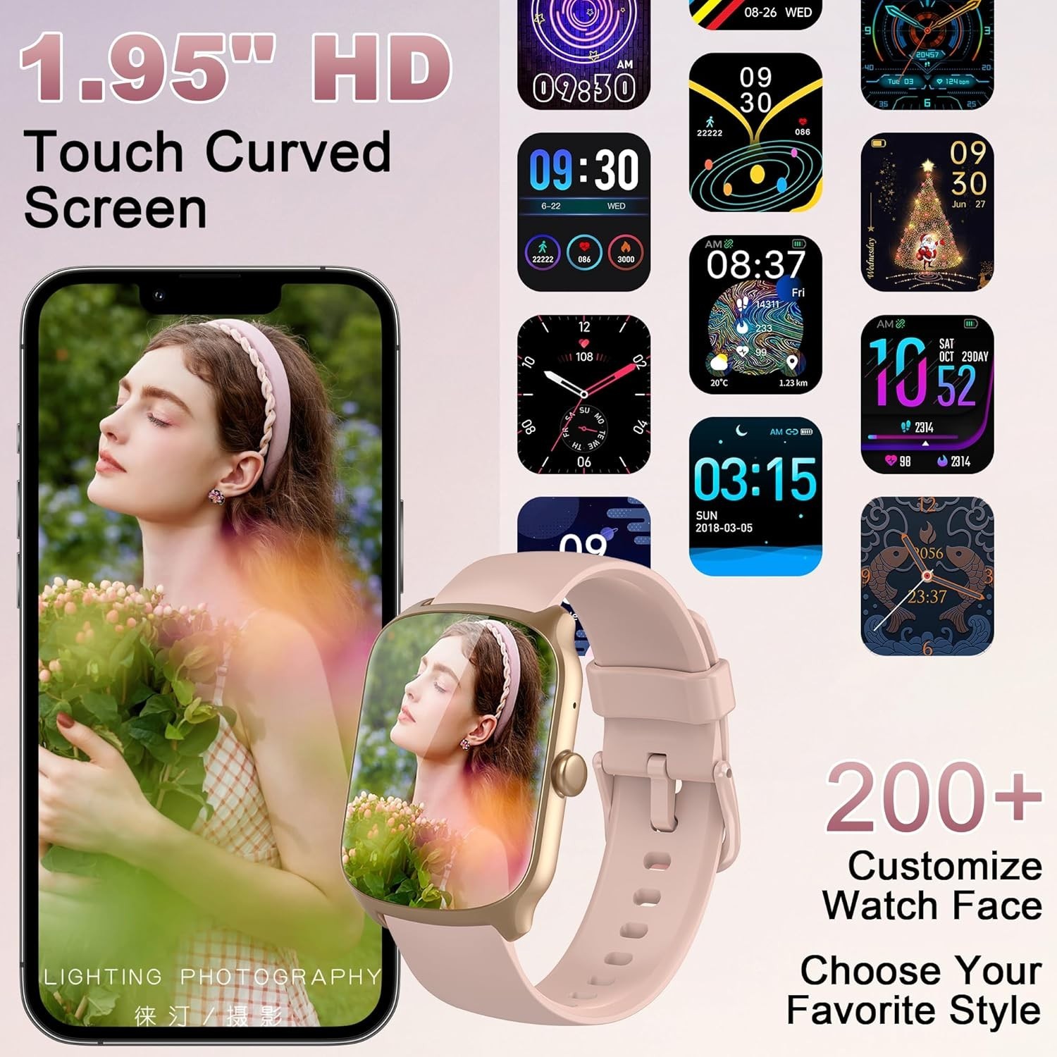 2025 Smart Watch For Men/Women, Waterproof Smartwatch Bluetooth