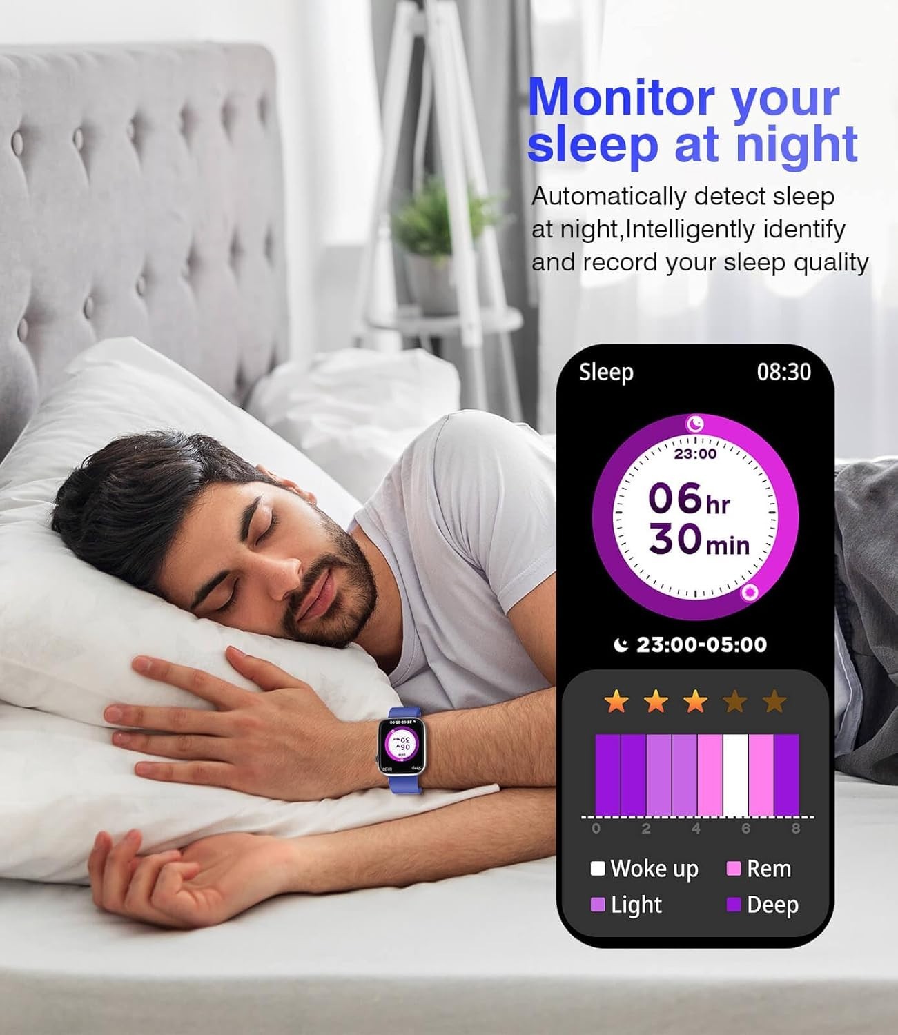 EarlySincere Smart Watches for Men Women Blood Pressure, 1.9” HD Full Touch …