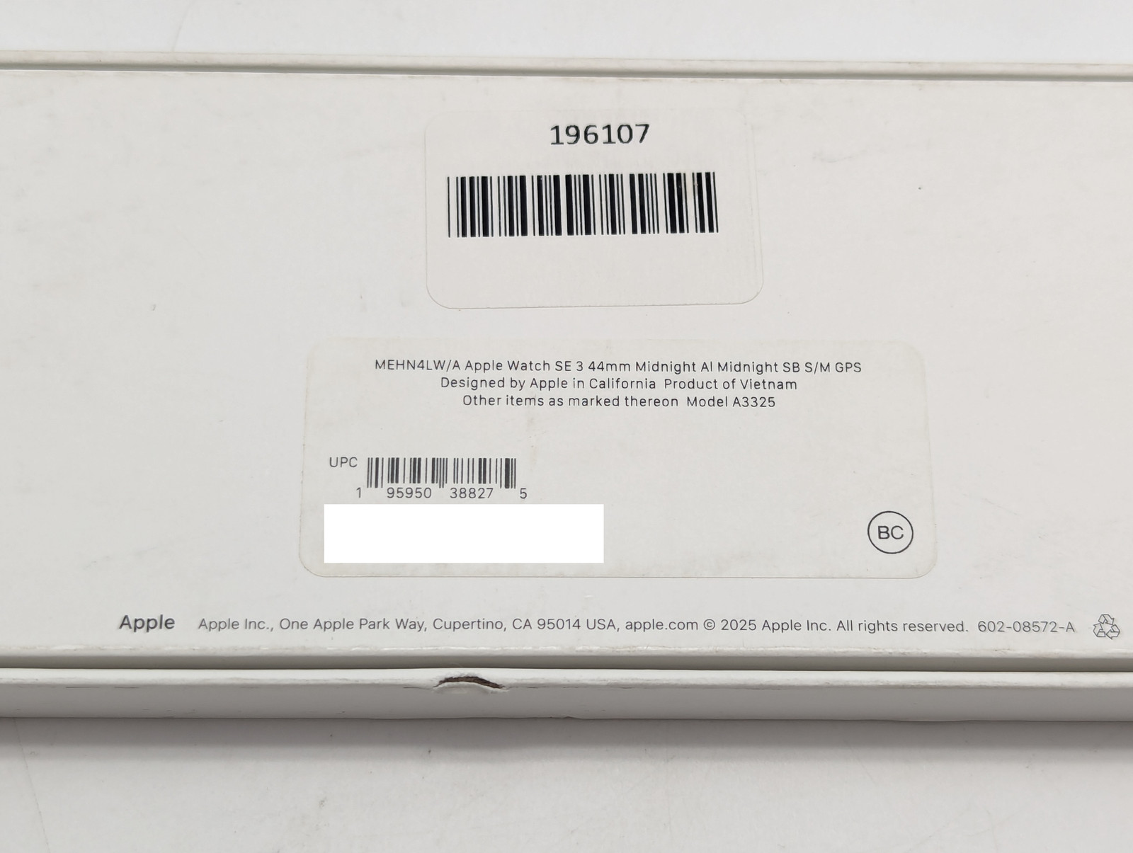 Apple Watch SE (3rd Gen) 44mm A3325 | Midnight Aluminum | GPS ONLY (NO BAND)