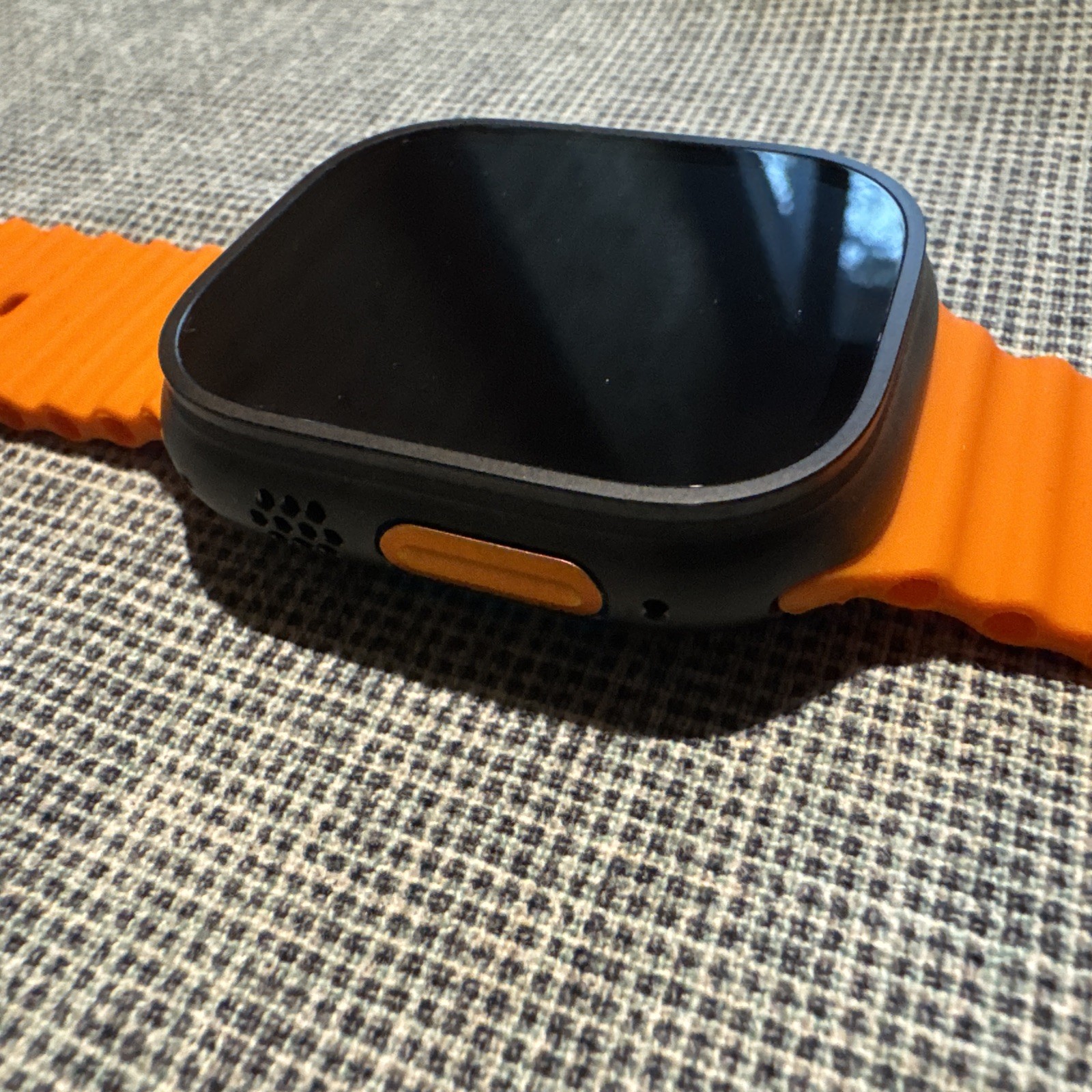 Apple Watch Ultra 2 49mm GPS + Cell Titanium Case w/ Orange Ocean Band MX4P3LW/A