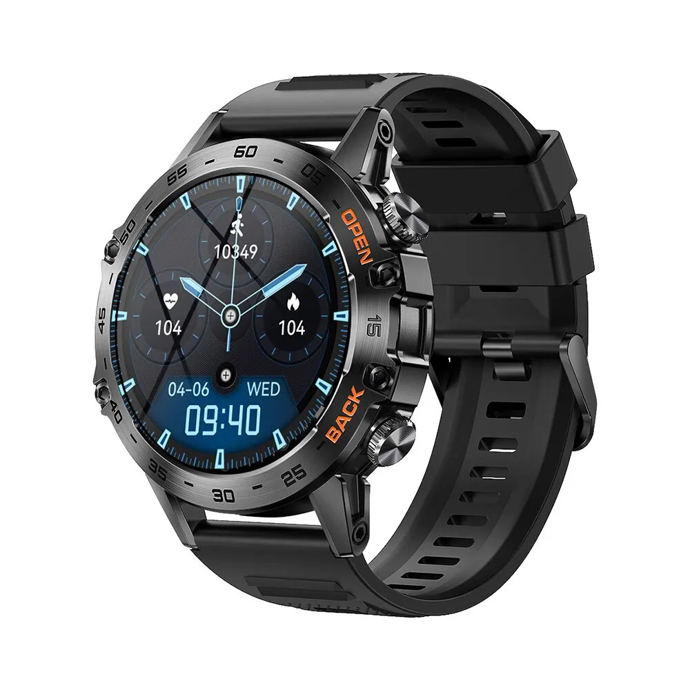 Steel 1.39 Inch Men Luxury Smart Watch Bluetooth Call Sport Fitness Tracker Heal