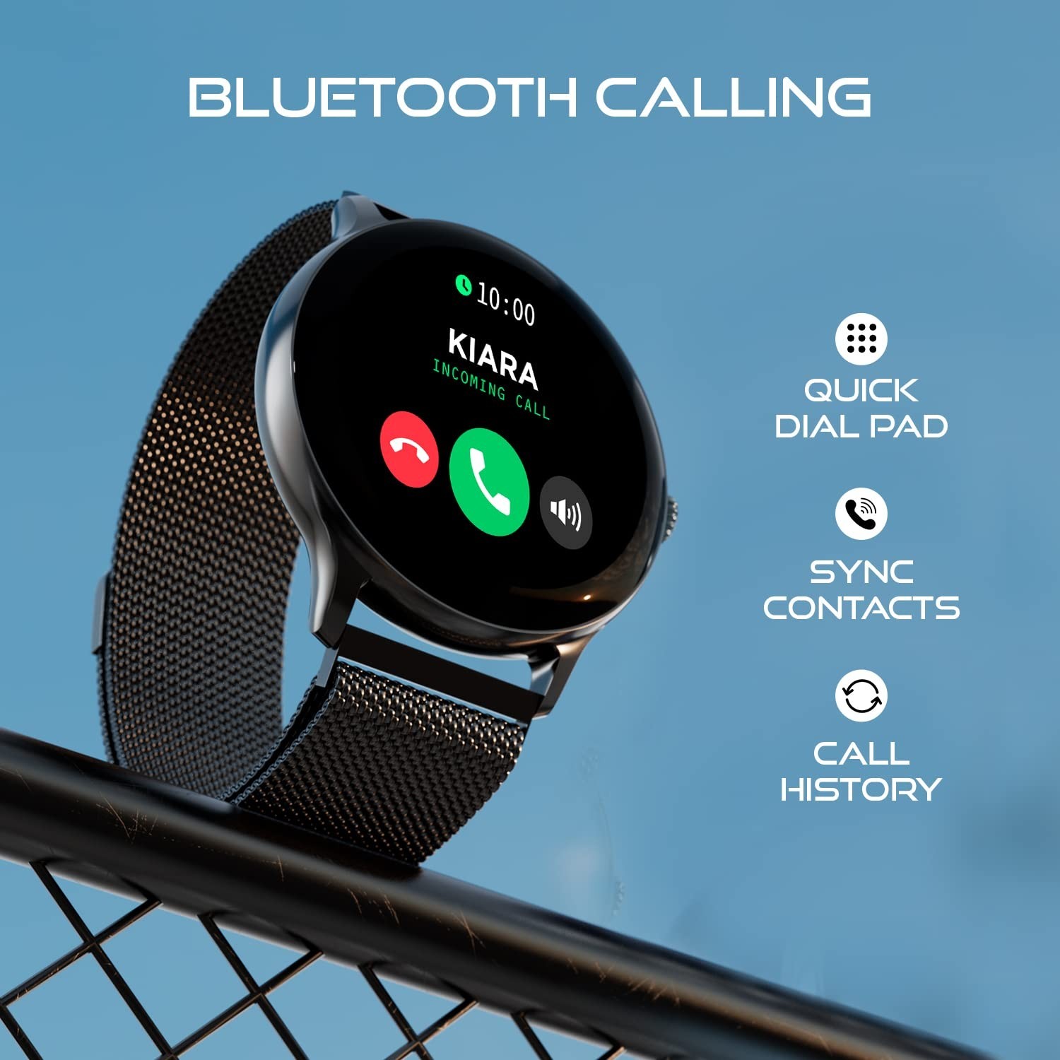 Fire-Boltt Smart Watch 1.39 inch| Bluetooth Caling, AI Voice, Sports Mode &Spo2