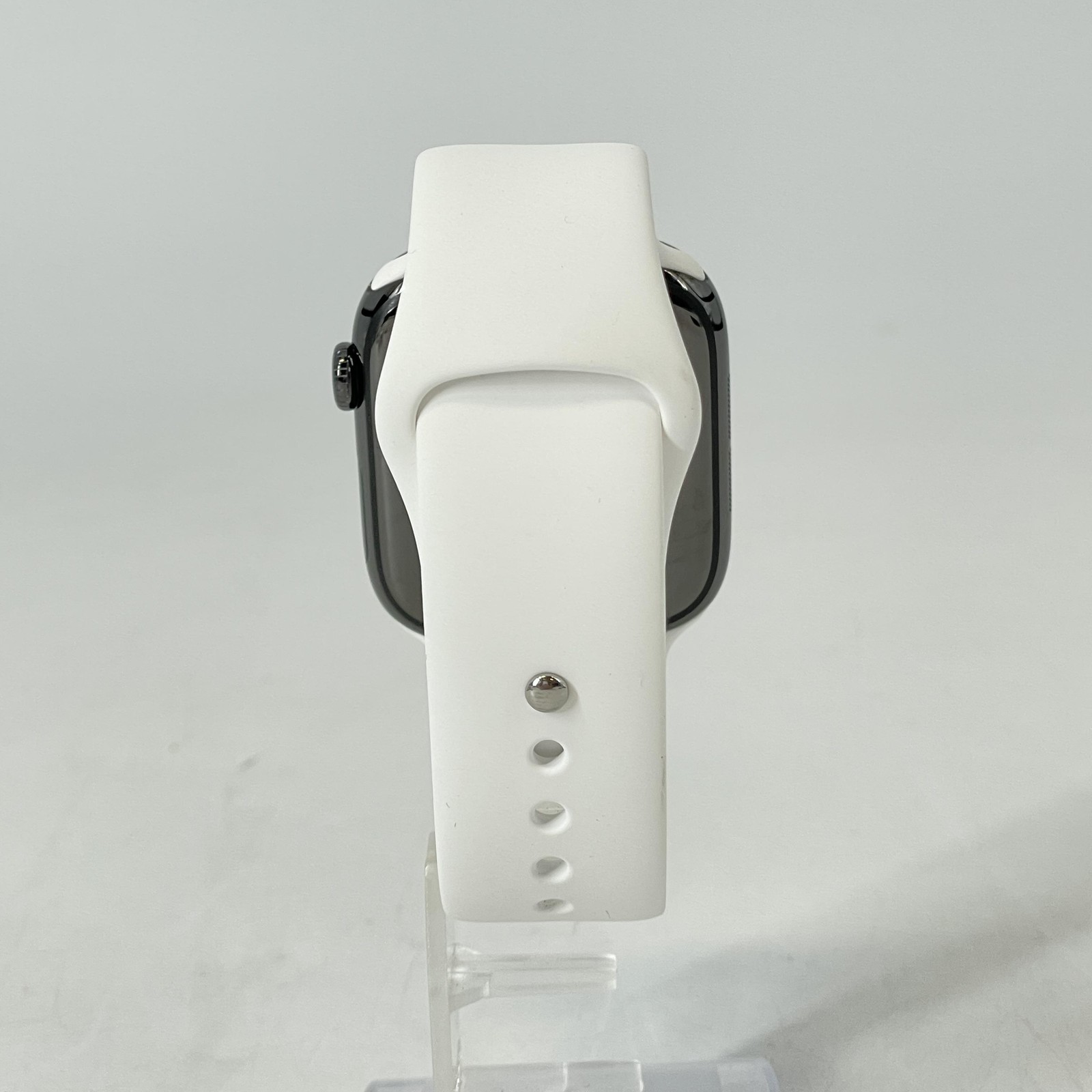 Apple Watch (Series 10) 46mm Slate Titanium (LTE) w/ White Sport Band- Excellent
