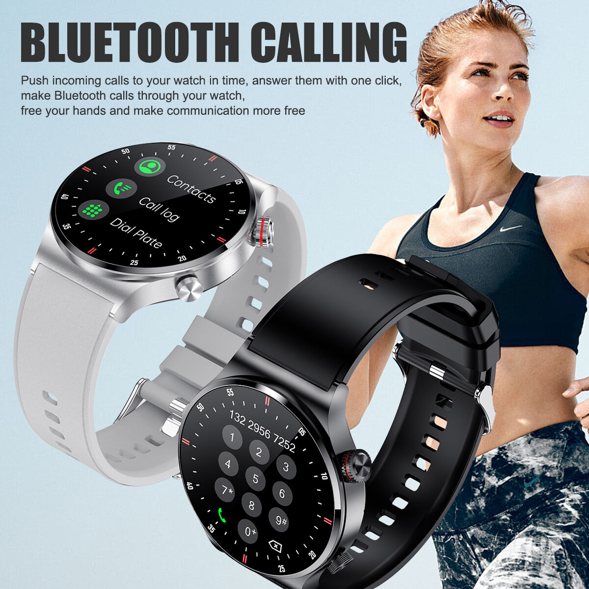 Bluetooth Talking Smart Watch NFC New Waterproof HD Screen For Android IOS Syste