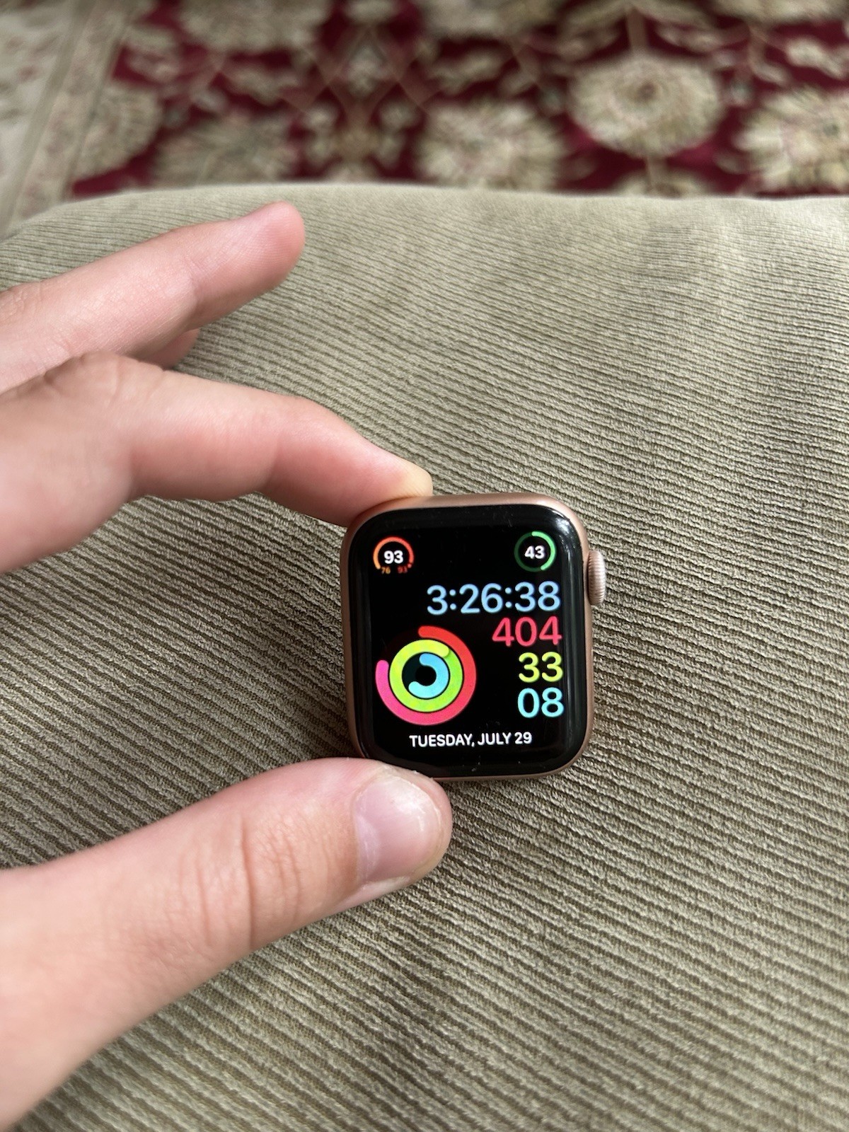 Apple Watch Series 6, 40mm Rose Gold, GPS, Comes with 7 Colorful Bands