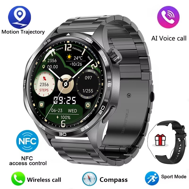 5 PRO Smart Watch Men AMOLED HD Screen Bluetooth GPS NFC Health Smartwatches