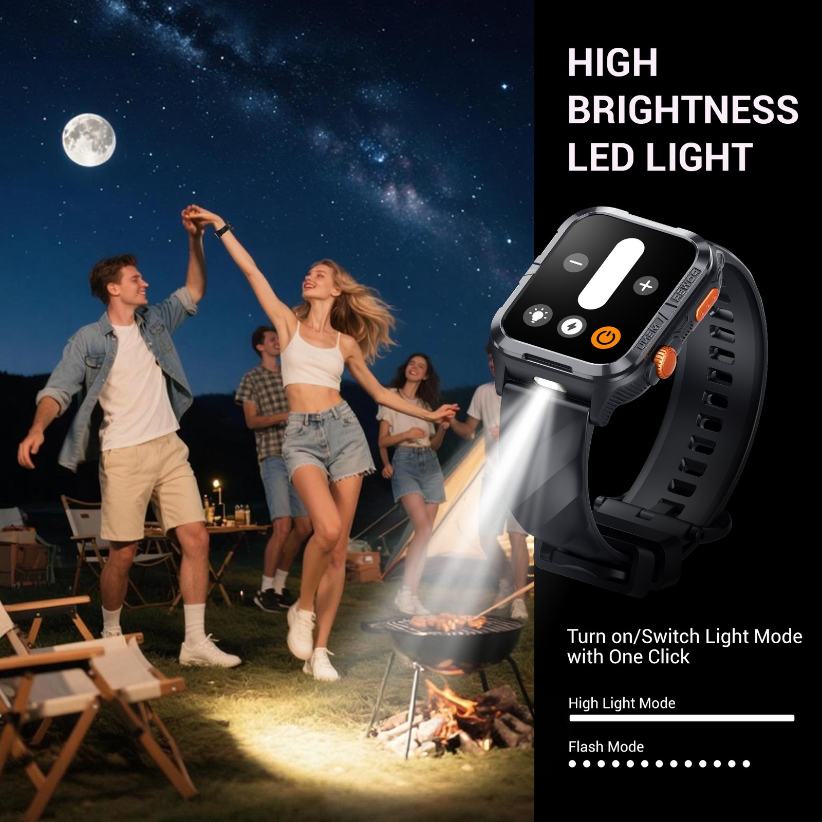 Bluetooth Call Smart Watch – Heart Rate Monitor Blood Oxygen Spo2 Monitor IP68