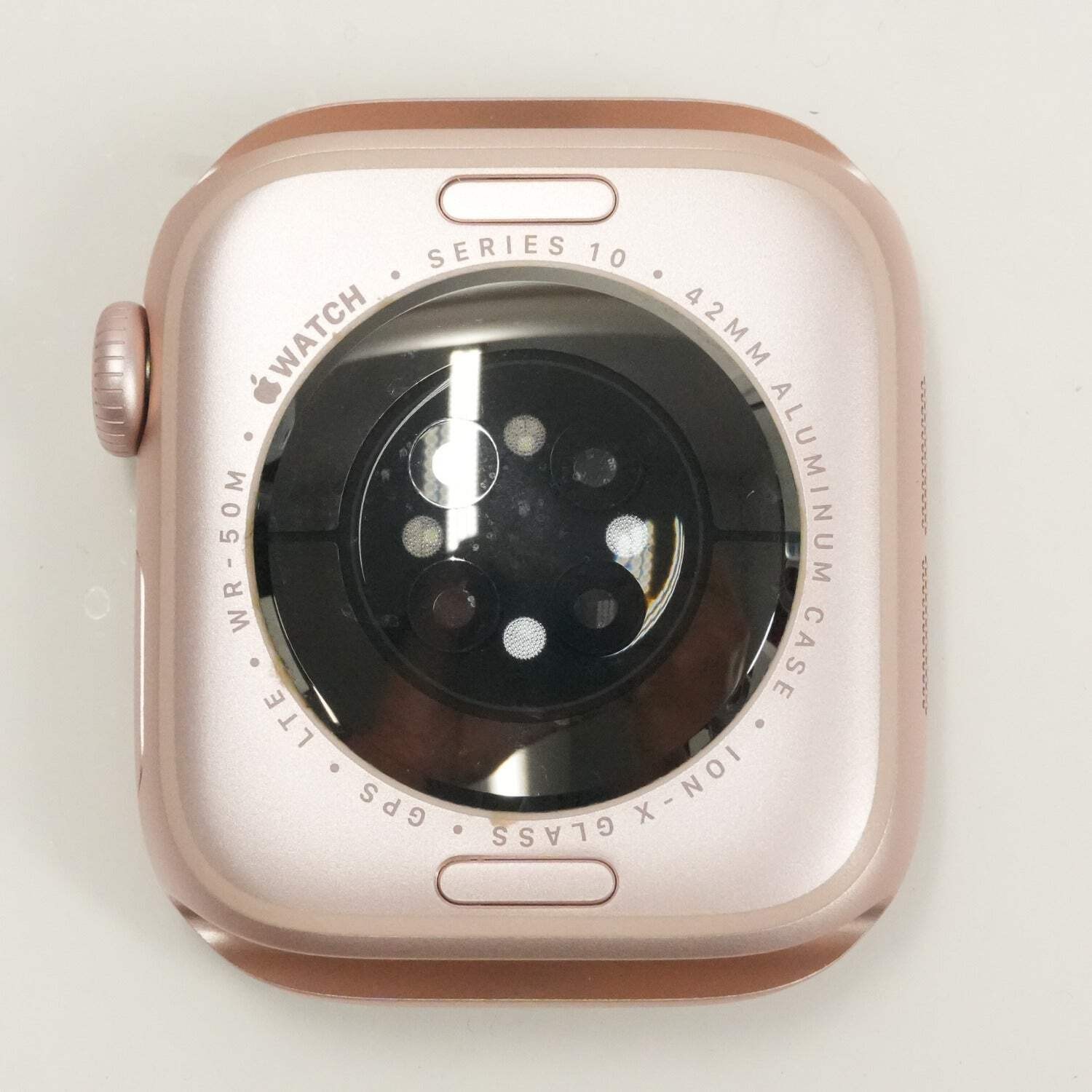 Unlocked Apple Watch Series 10 42MM Gold Aluminum Pink Sport Band
