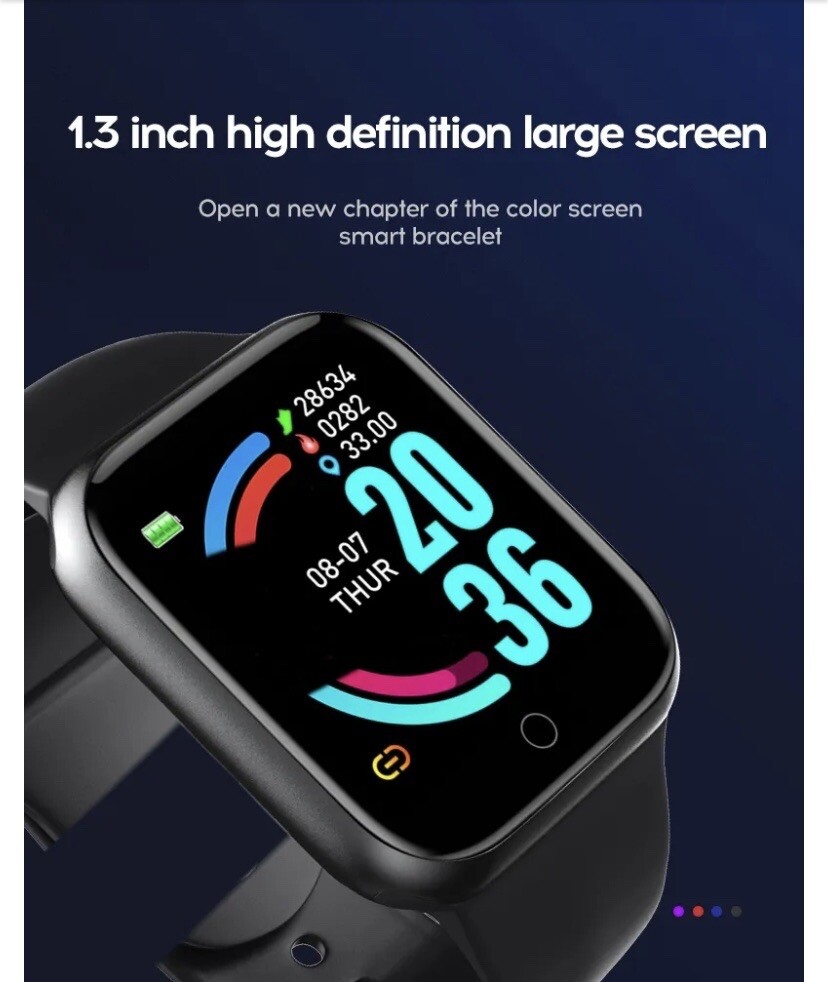 Fitness Smart Watch Android iOS Women Men Bluetooth Sports Activity Tracker
