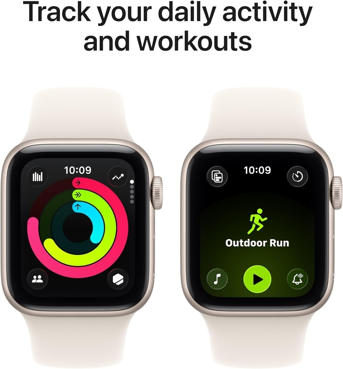 Apple Watch SE 3 GPS 40mm Starlight Aluminum Case Starlight Sport Band MEH34LW/A