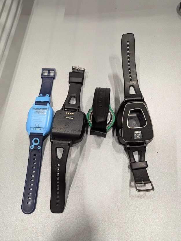 LOT OF 4 Various Models Garmin Watches Used Not Tested