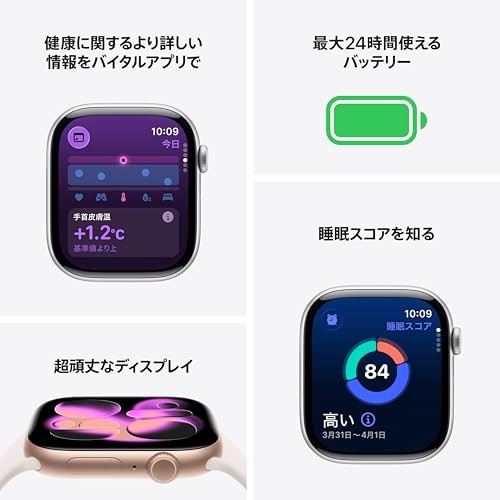 Apple Watch Series 11 GPS 42mm Rose Gold Aluminum Light Blush Sport Band M/L