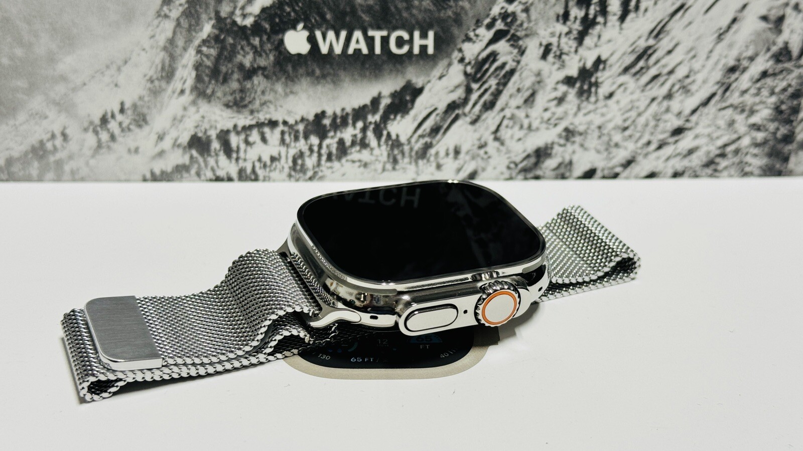 Apple Watch ULTRA 3 49mm CUSTOM Diamond Polished with Apple Milanese Loop