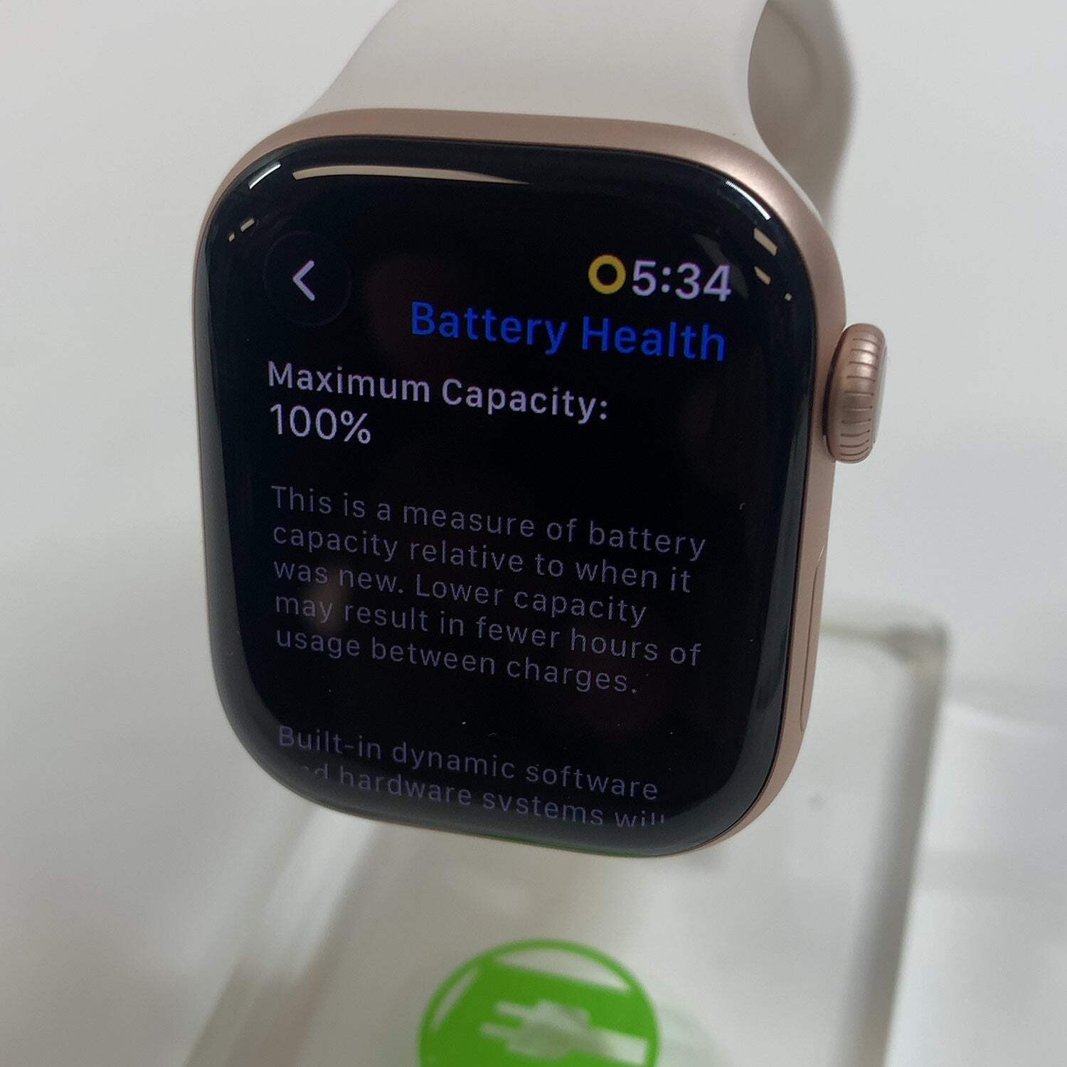 Apple Watch Series 11 42MM Rose Gold Aluminum White Sport Band MEU04LW/A