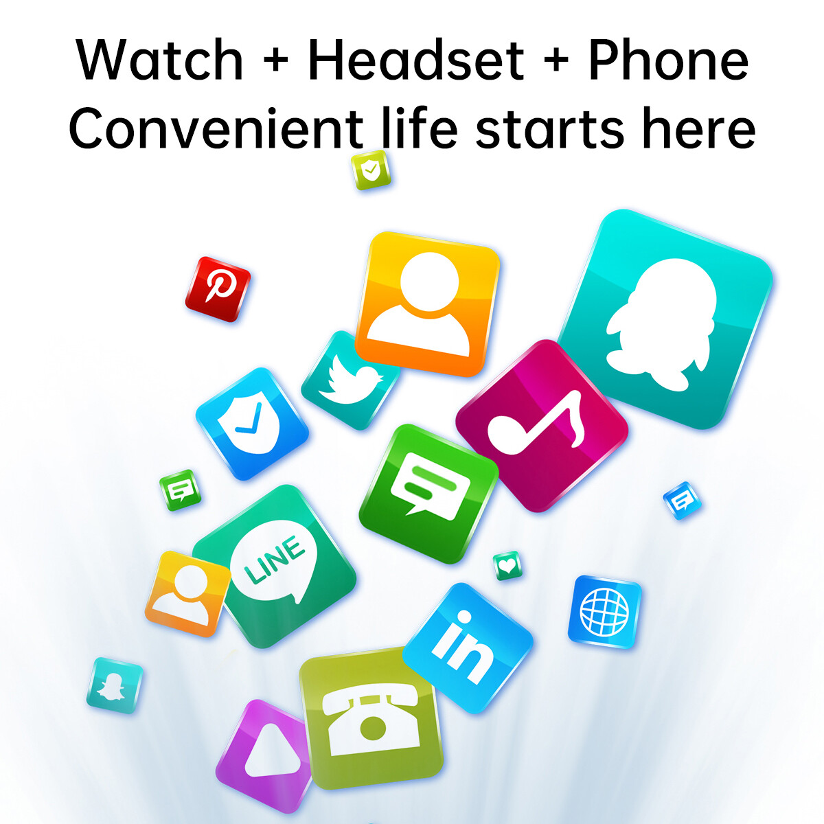 2 In 1 Smart Watch Men Women Luxury Music Watch Bluetooth Headset Watches