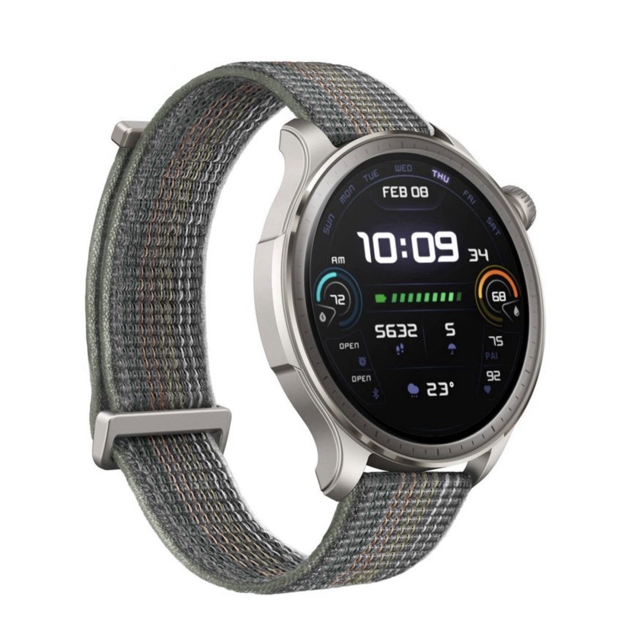 Amazfit Balance Smart Watch GPS Bluetooth 14 Day Battery – Nylon Band – New