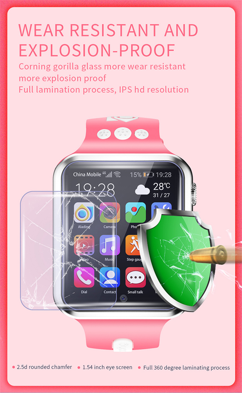 Children Kids 4G WIFI Bluetooth Smart Watch Fitness Tracker Digital Wristwatches