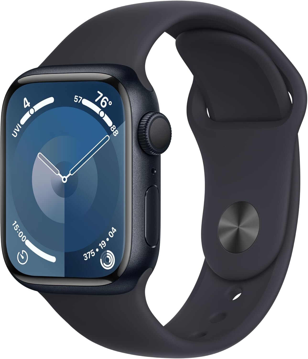 Apple Watch Series 9 GPS 45mm （2024） Aluminum Case with Midnight Sport Band M/L