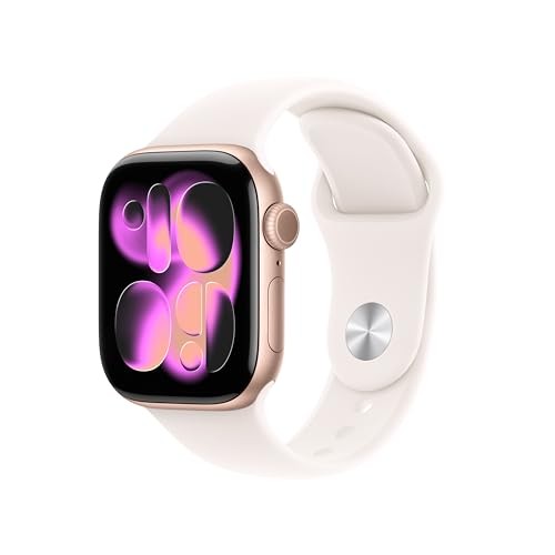 Apple Watch Series 11 GPS 42mm Rose Gold Aluminum Light Blush Sport Band M/L