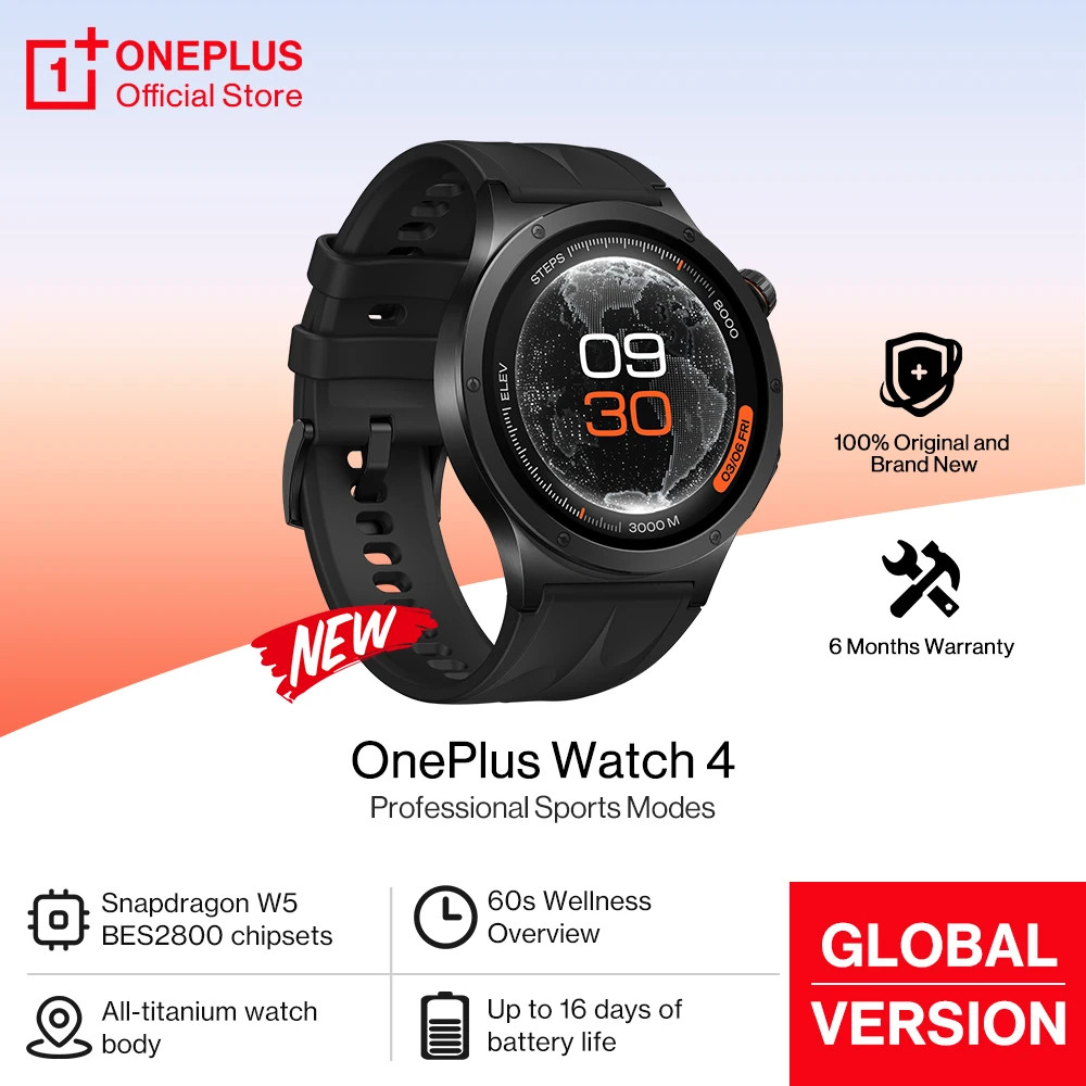All New Watch 4 Global Version Smart Watch Snapdragon W5 up to 16 Days of Batte