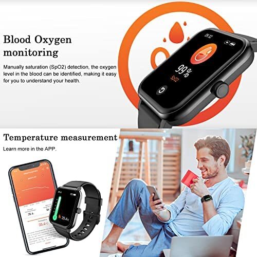 Blackview Smart Watch for Men Women, 1.69″Full Touch Screen Fitness Watch with S