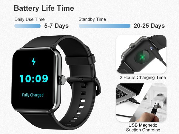 2026 Smart Watch For Men/Women, Waterproof Smartwatch Bluetooth iPhone Samsung