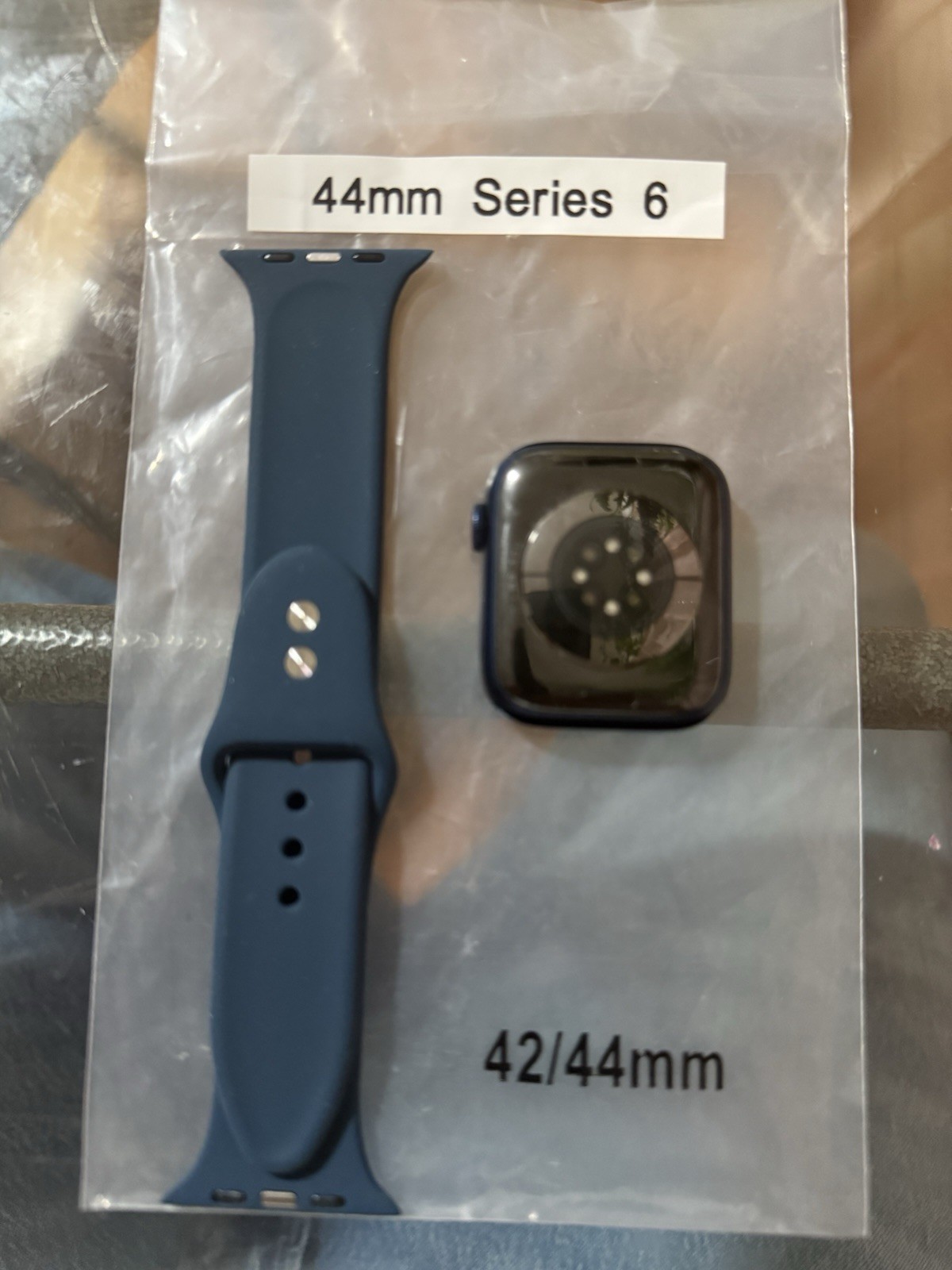 Apple Watch Series 6 44mm Blue Aluminum Case with Deep Navy Sport Band (GPS,…