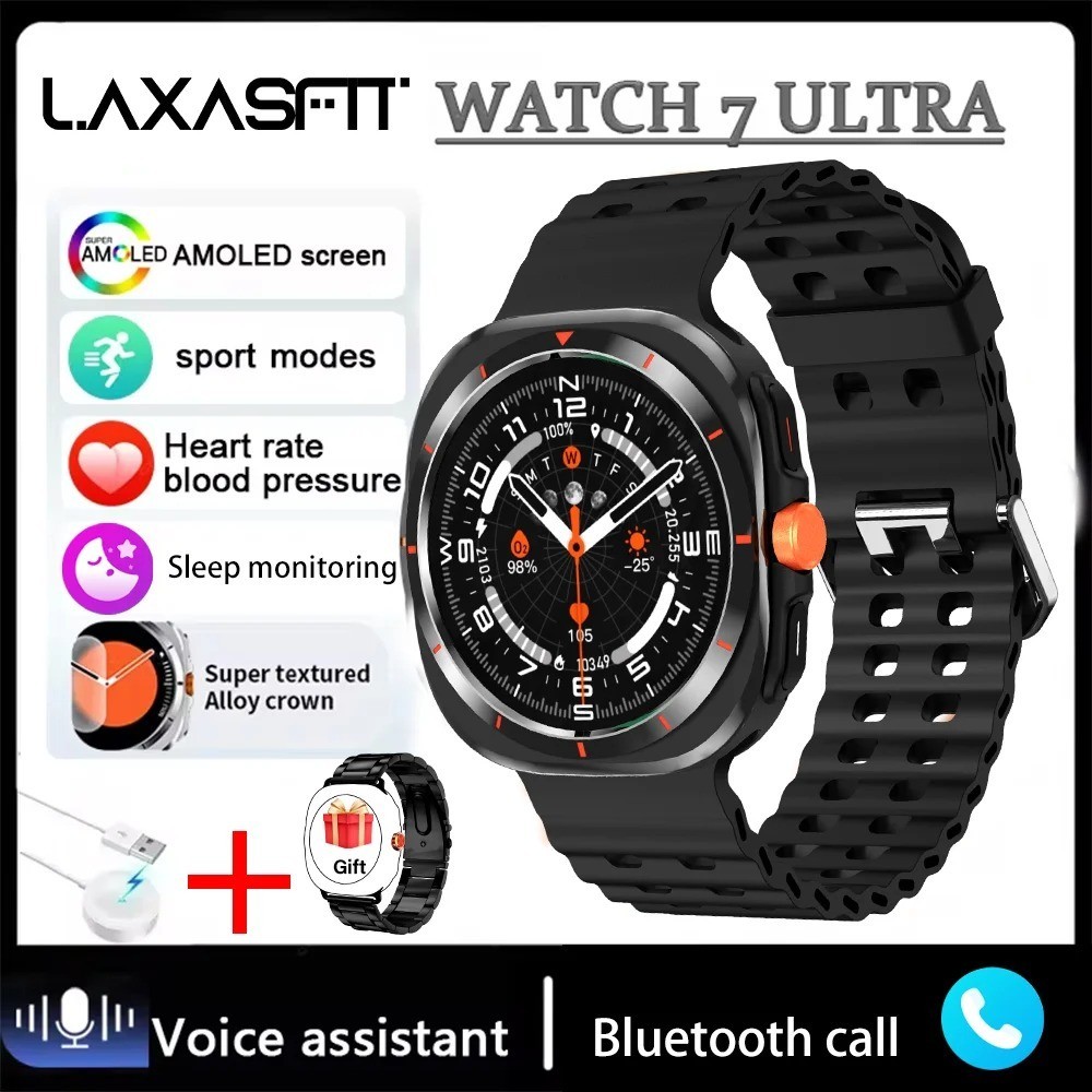 2025 Smartwatch Men Women AMOLED GPS Bluetooth Call Fitness Tracker Gym Fun Gift