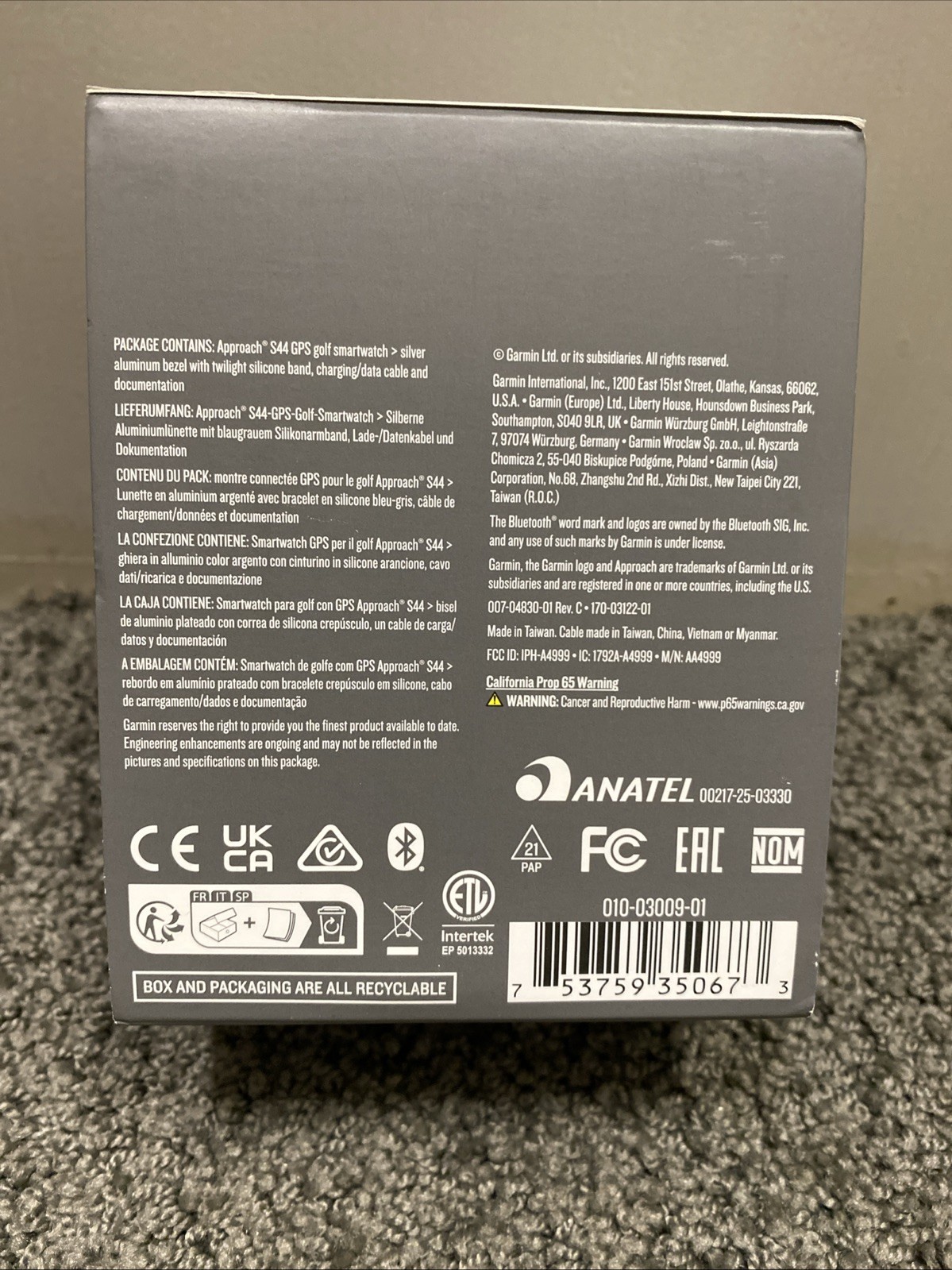 *Brand New* Garmin Approach S44 GPS Golf Smartwatch AMOLED Touchscreen