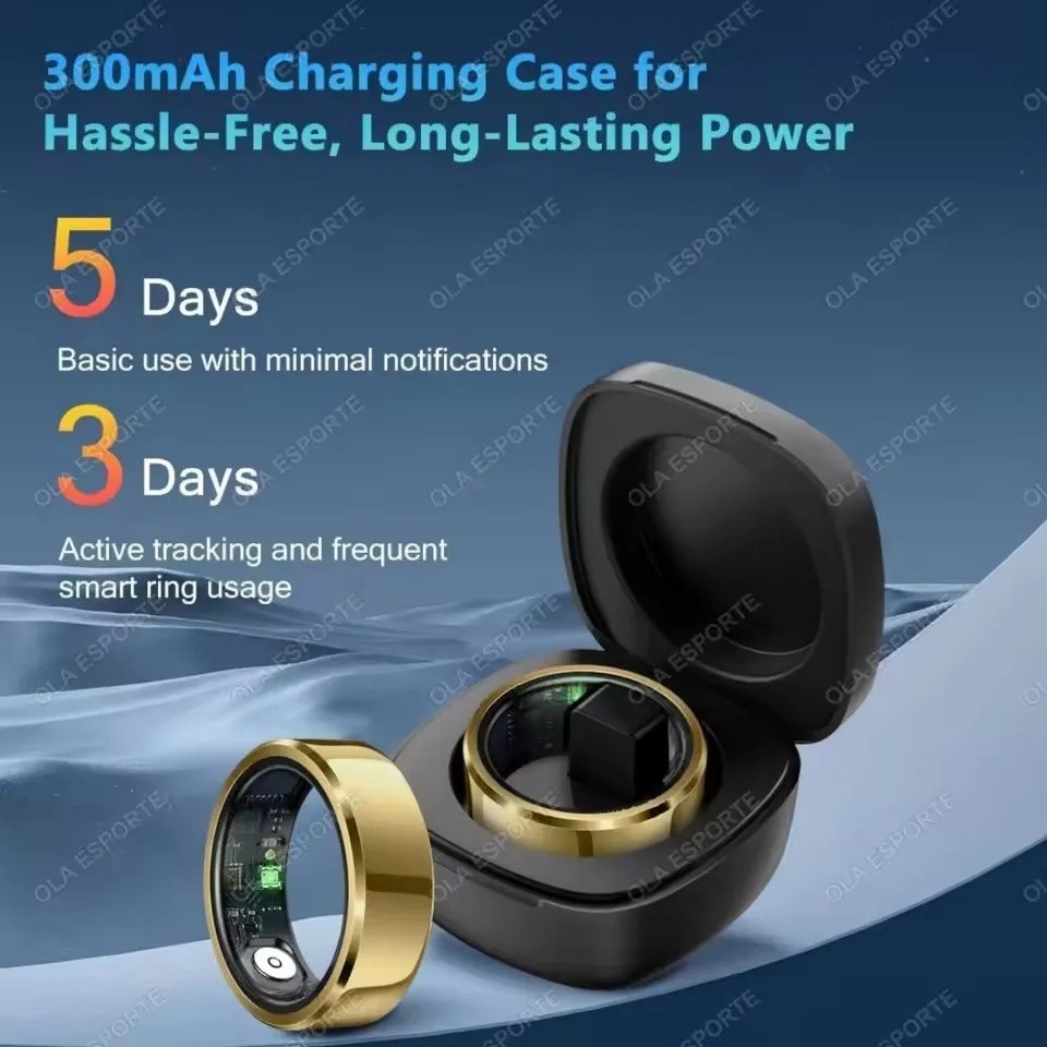 2026 New Smart Ring Heart Rate Blood Pressure Sleep Monitoring Motion Tracking I
