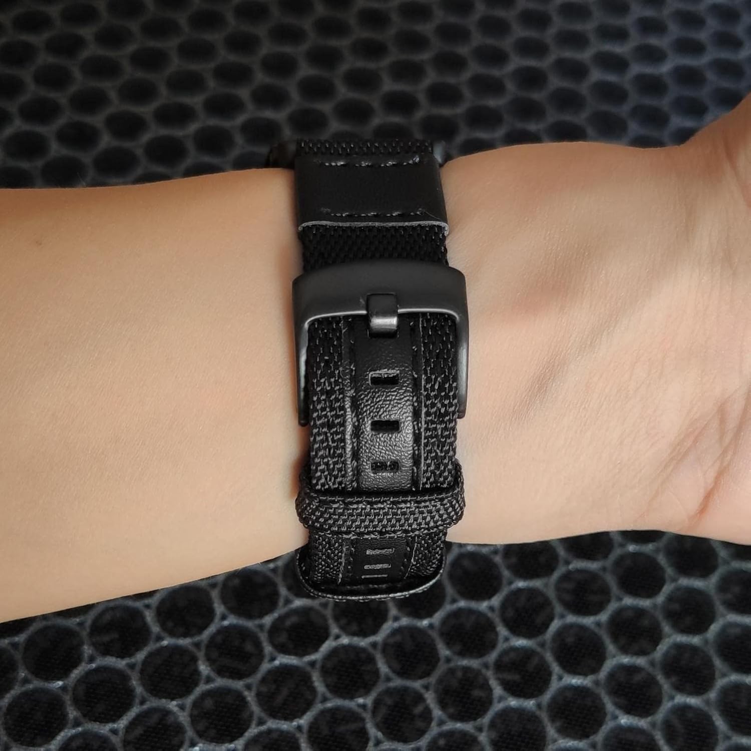 Military Style Woven Nylon Watch Band for Google Pixel Watch, Durable Fabric Str