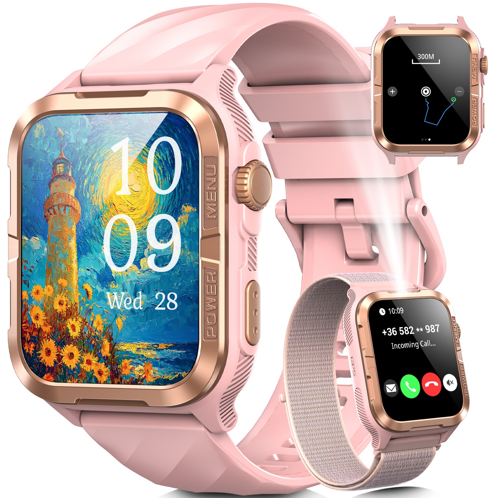 Men Women Smart Watch with Calling Function, Fitness Watch for Android & iOS