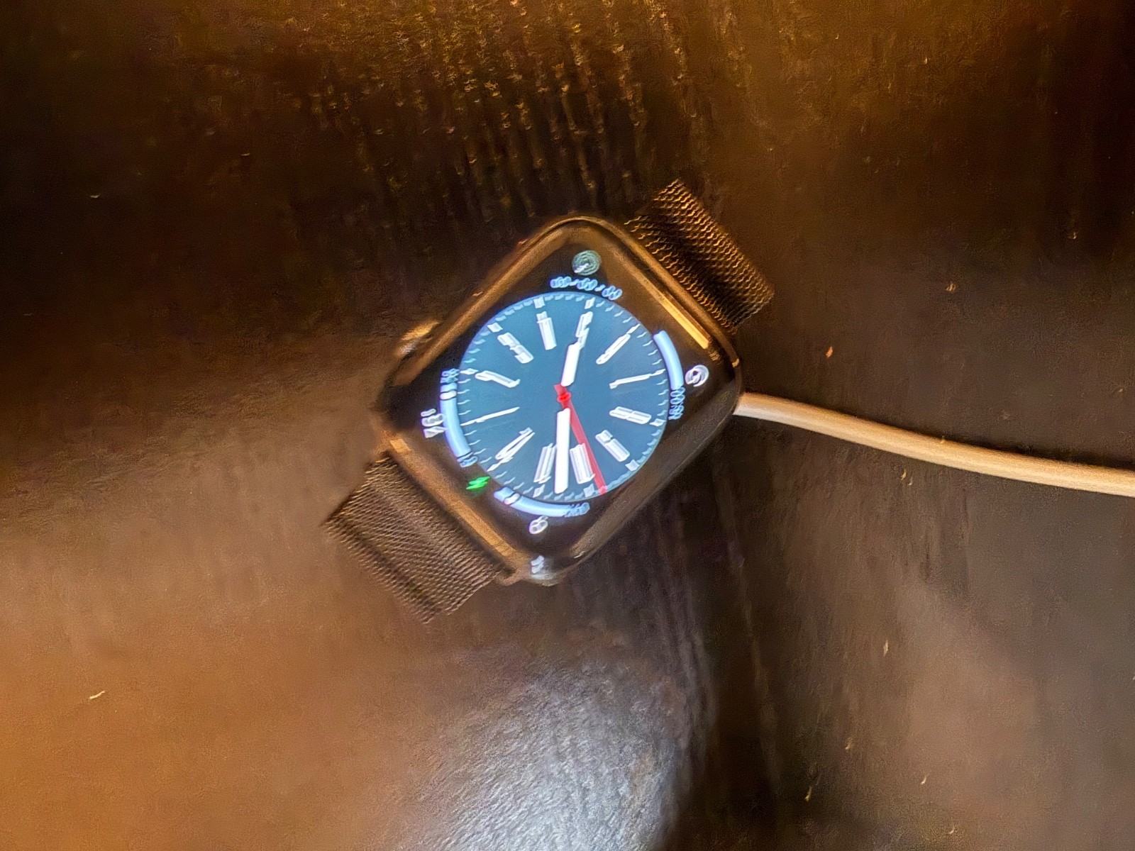 Apple Watch Series 5 44mm Space Gray Aluminum Case with Black Metallic Band