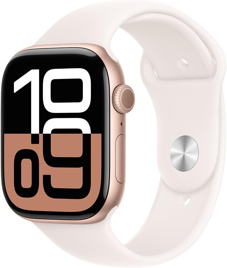 Apple Watch Series 10 (GPS+LTE) 42MM Rose Gold Aluminum Light Blush Sport Band