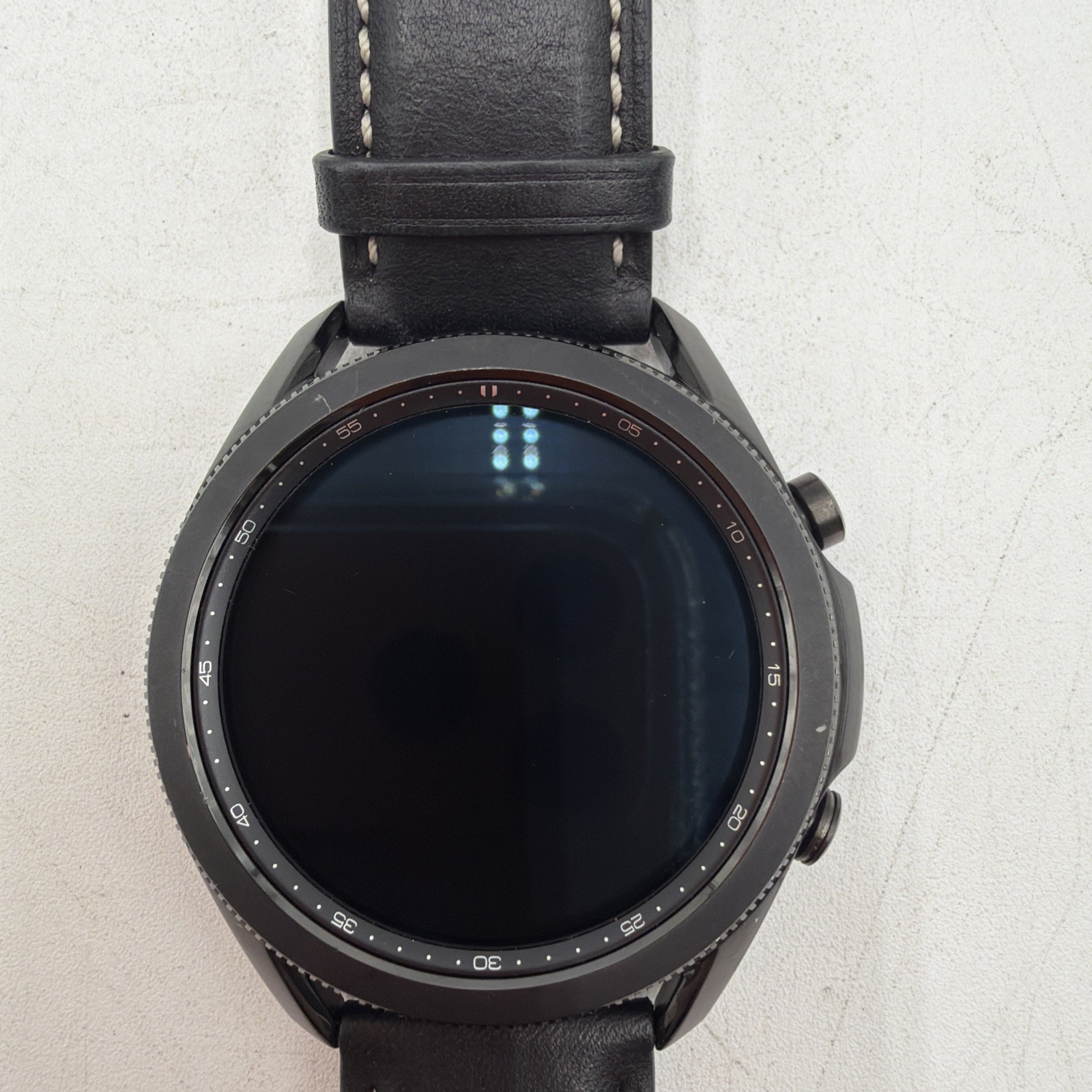 Samsung Galaxy Watch3 SM-R840 45mm Stainless Steel Case with Leather Strap