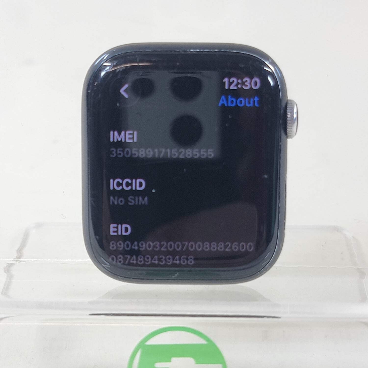 Broken Unlocked Apple Watch Series 7 45MM Aluminum MKJL3LL/A READ Face Only