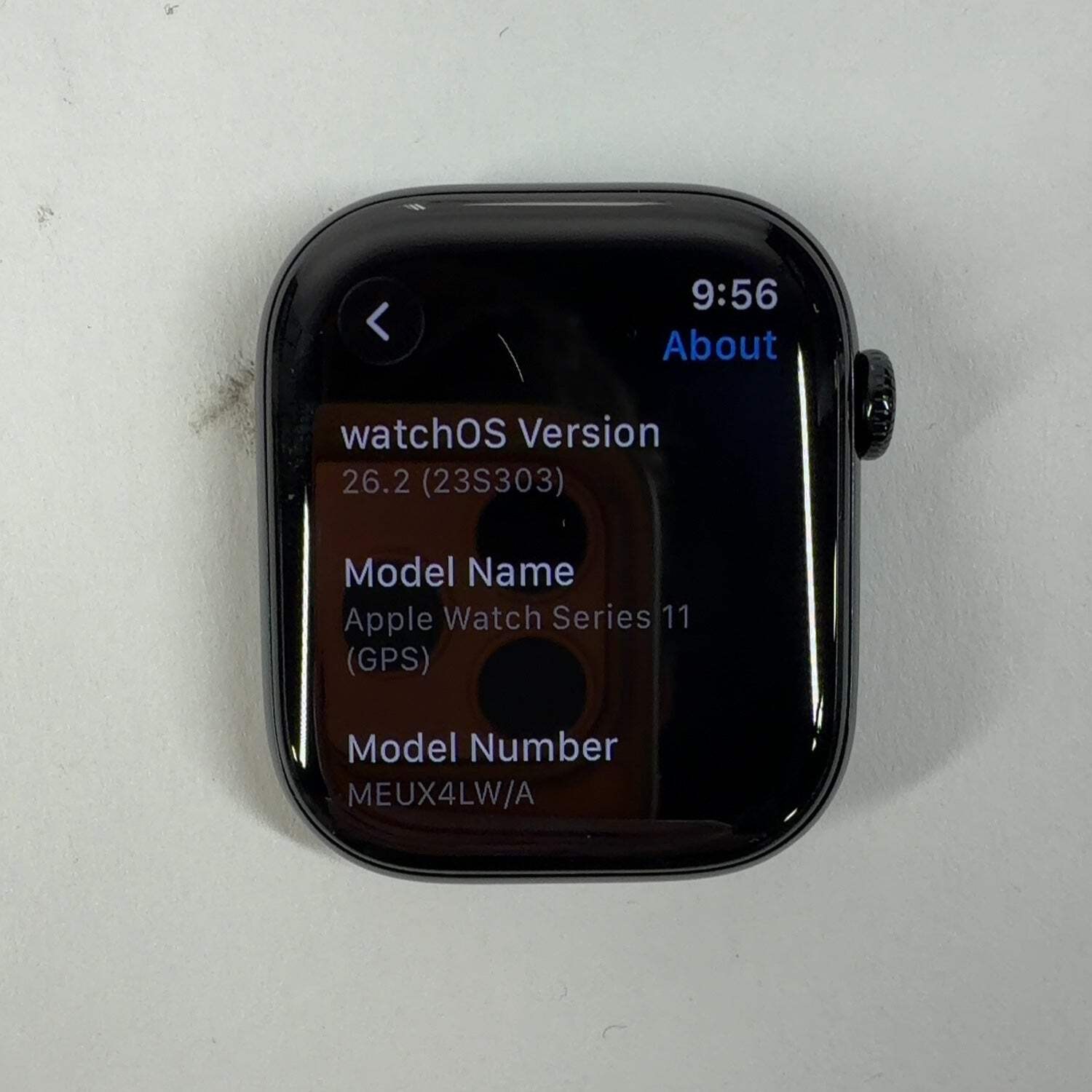 GPS Only Apple Watch Series 11 46MM Black Aluminum Black Sport Band MEUX4LW/A