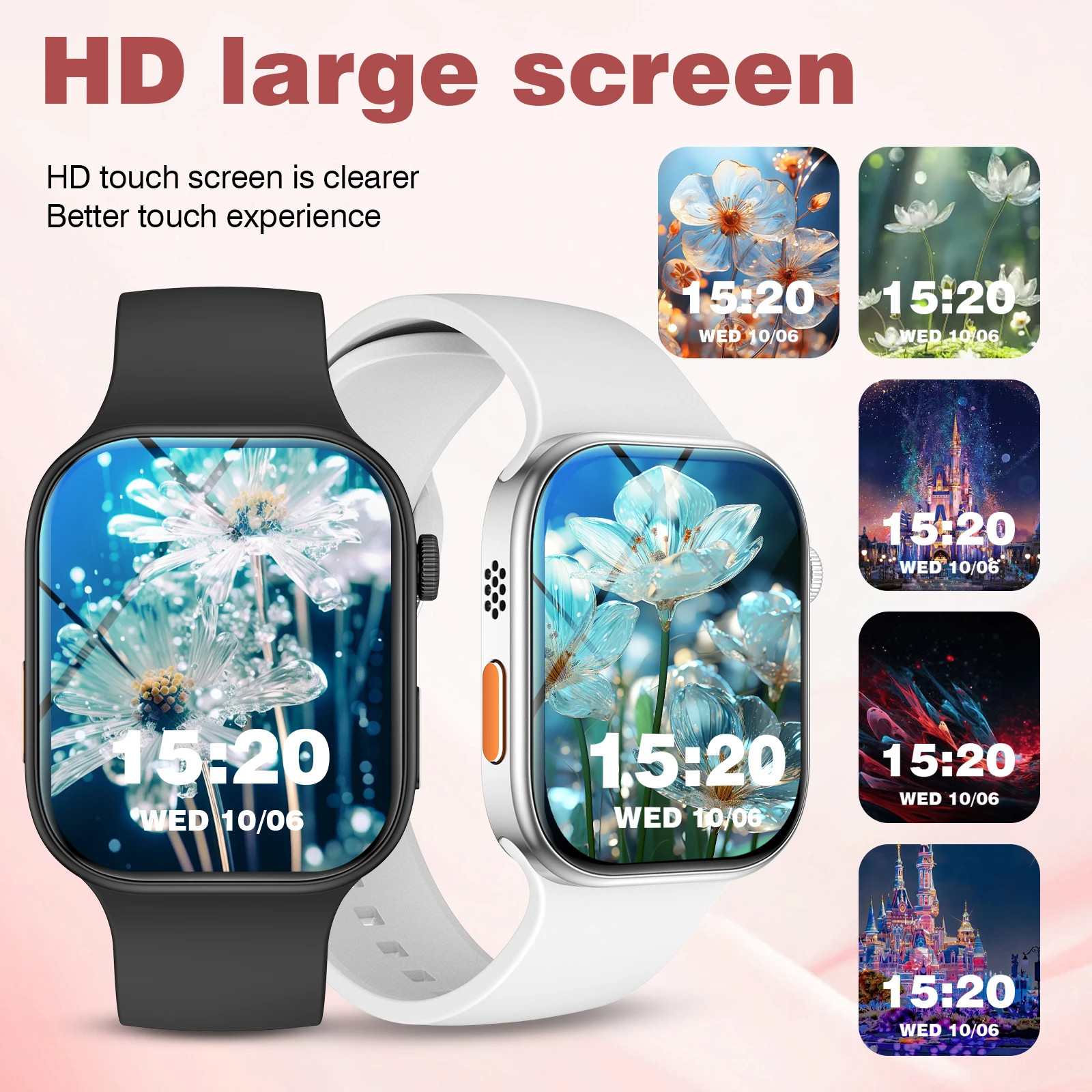 Smart Watch, Wireless Calling, Message Reminder, Multi-Sport Mode, 2.01-Inch HD